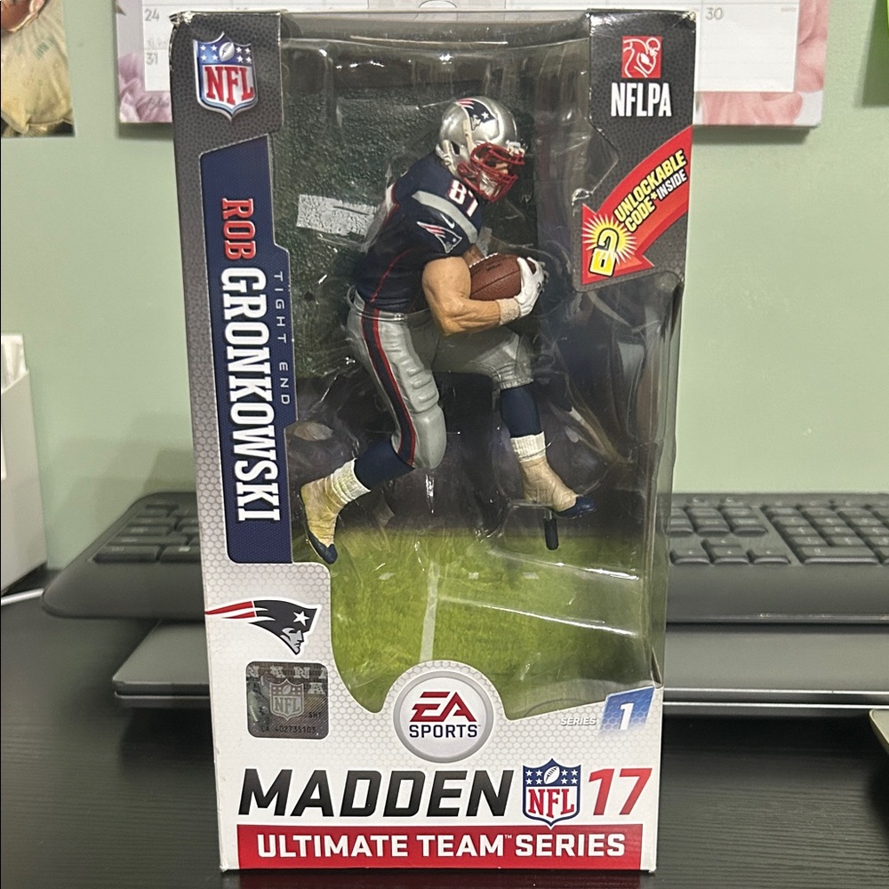 Madden NFL 17 Rob Gronkowski Action Figure - Blue, Red, White